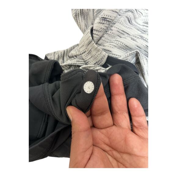 Lululemon Strappy Open Back Tank Top Women’s Size 4 Gray Pattern Athletic Yoga - Picture 5 of 9